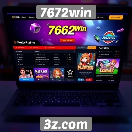 Experiência do usuário no site 7672win